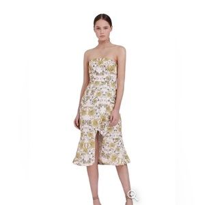 Keepsake The Label Dress - light pink with green florals